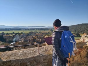 Vista des de dalt torre homenatge Peratallada